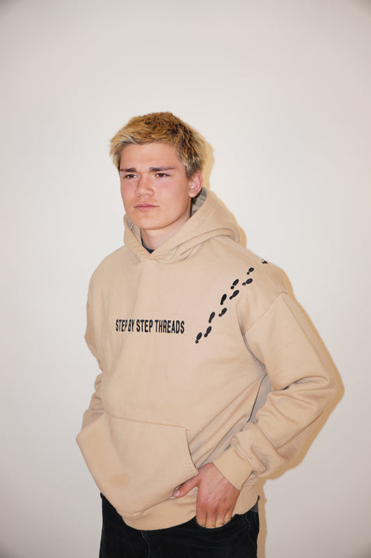 SBST Hoodie – 340g | Cream & Black Edition